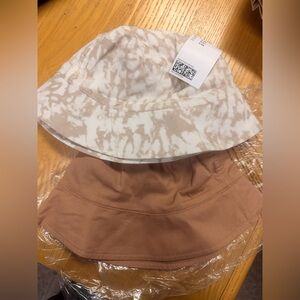 Nwt H&M toddler boy girl kids Tan Bucket Hats 2 pk cotton